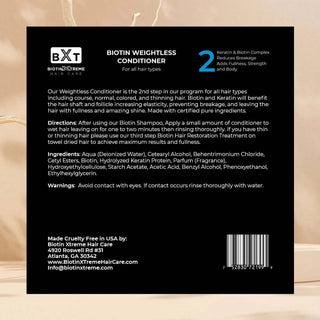 Natural Biotin and Keratin Conditioner for Men & Women Thinning Hair and Hair Loss
