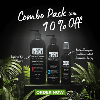 Biotin Shampoo and Biotin Keratin Conditioner, DHT Blocker For Hair Growth - 15% Off