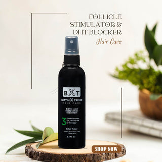 Natural Biotin DHT Blocker Spray - Best Hair Growth Spray for Men's and Women's Hair Loss and Thinning Hair