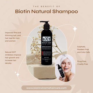 Biotin Shampoo and Biotin Keratin Conditioner, DHT Blocker For Hair Growth - 10% Off