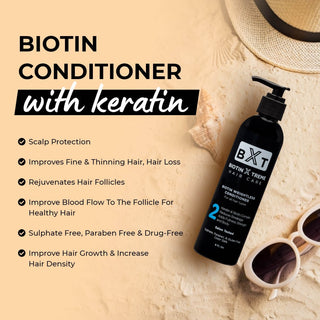 Biotin Conditioner with Keratin for Thinning Hair and Hair Loss