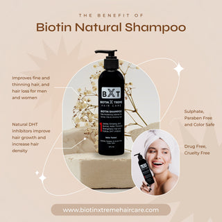 Natural Biotin Shampoo for Men and Women
